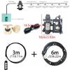 Expandable Water Sprayed Set 30PSI 12V 60W Pumps 6 Brass Jet Nozzles 300cm Inlet Hose For Patios Cooling Plant Watering