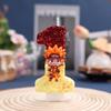 Naruto Glitter Color Block Birthday Cake Candles - Creative and Shiny Festival Party Decorations