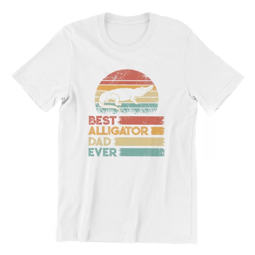 Best Alligator Dad Ever Vintage Mens Tall T-Shirt Funny Streetwear New Fitness Tight T Shirts Cute Tops T Shirt Man Custom
