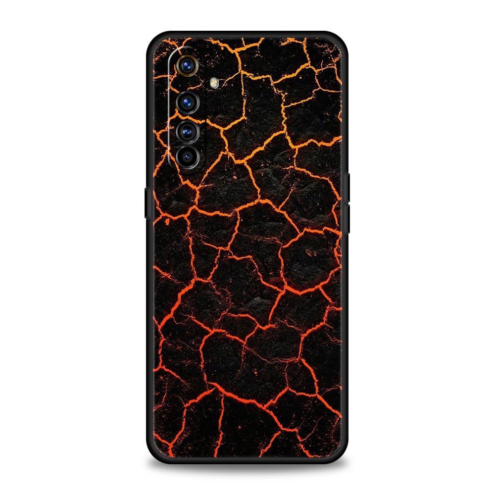 Flame Pattern Phone Case For Realme 13 12 10 9 8 7 GT3 GT5 GT2 Pro Plus 5G C21 C25 C35 GT Neo 2 3 3T 5 Cover