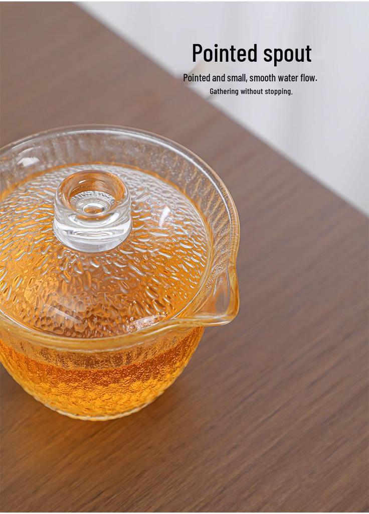 Portable Quick Brew Glass Teapot with Cups - Outdoor Travel Gongfu Tea Set
