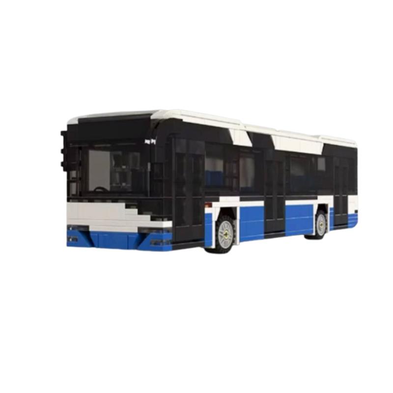 Building Block MOC-178226 Low Floor Bus Long-distance Bus Construction Splicing 615PCS Children's Birthday Gifts Christmas Toys
