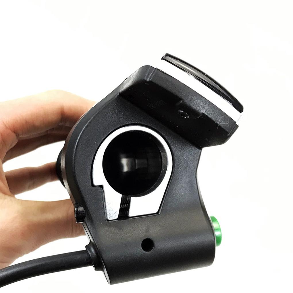 1 Pair Bicycles Throttle Grip LCD Display Battery Indicator Lever 6 Core with Switch Non-slide Handlebar Conversion