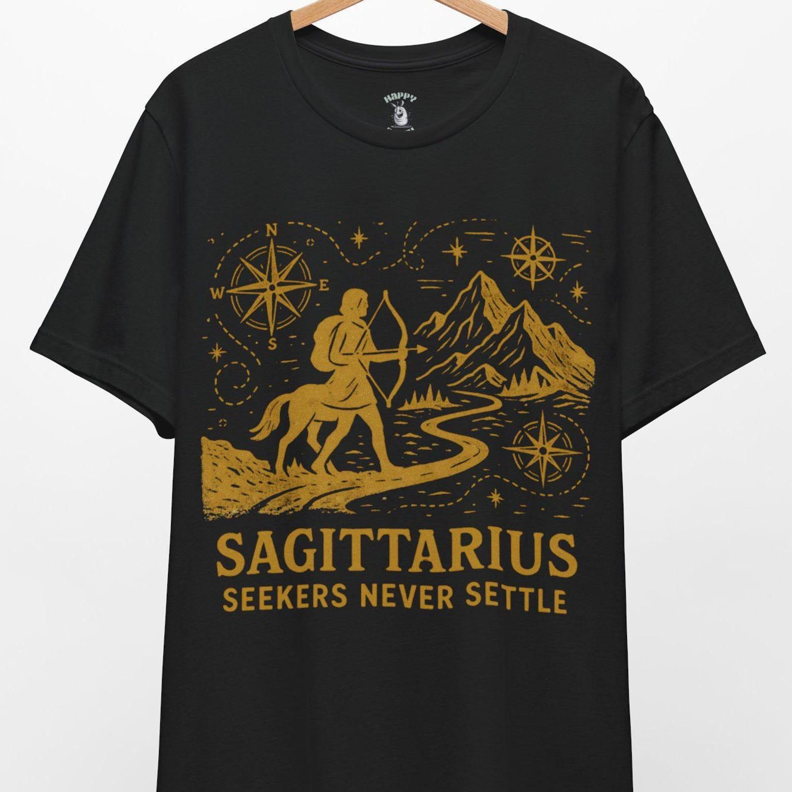 Remake Zodiac Gift Tee, Sagittarius Seekers Shirt, Astrology Graphic T-Shirt, Ne S
