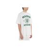 Maison Kitsune Team Logo Letter Print Short Sleeve T-Shirt Men T-Shirts White KM00143KJ0105-P103