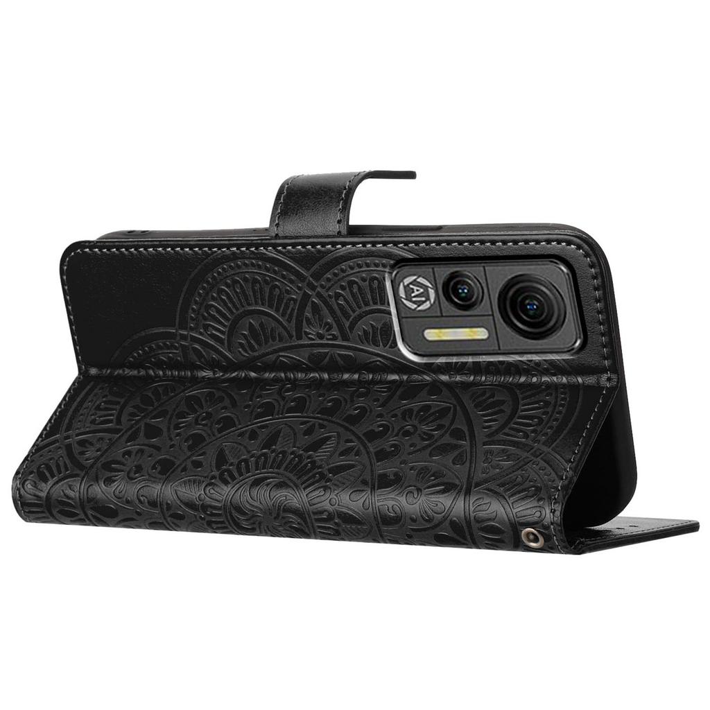 For Ulefone Note 14 Case Wallet Leather Phone Cover Imprinted Mandala Flower