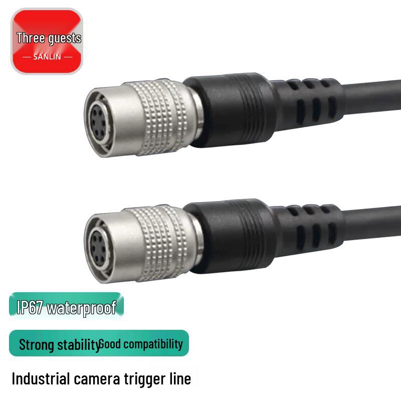 Industrial Camera Power Trigger Cable for Basler/Hikvision 3m