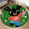 Bing Round Area Rug,Carpet Rug for Living Room Bedroom Sofa Playroom Decor,Non-slip Floor Mat