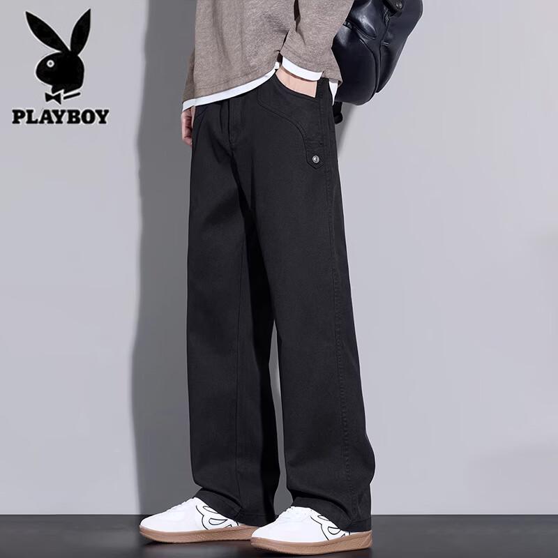 Playboy Men s Tencel Blend Loose Straight Casual Jeans XL