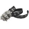 Trendy Skull Alloy Silver Buckle Embossed Belt Playing Card Buckle Fashion Youth Trouser Belt