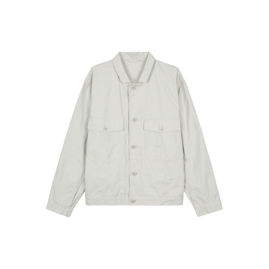 UNIQLO U Series SS23 Workwear Patch Pocket Single-Breasted Solid Jacket Men jackets Light-Beige 457985-30