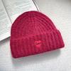 Autumn and winter thickened warm ear protection versatile big head circumference knitted cold hat girl