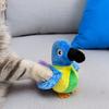 Durable Plush Pet Playthings Chirping Bird Cat Toy, Interactive Parrot Soft Stuffed Stimulating Hunting Instinct Toy Pounce for Indoor