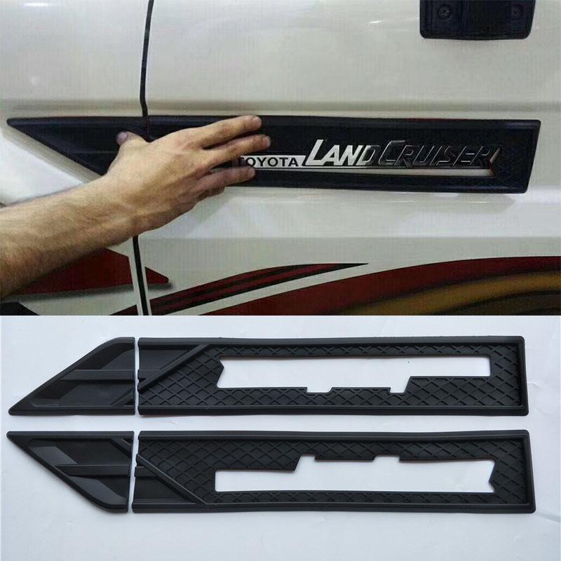 Soft Plastic Car Side Vents Fender Sticker For Toyota Land Cruiser 70 Pick-Up  LC70 LC76 LC78 2010-2017