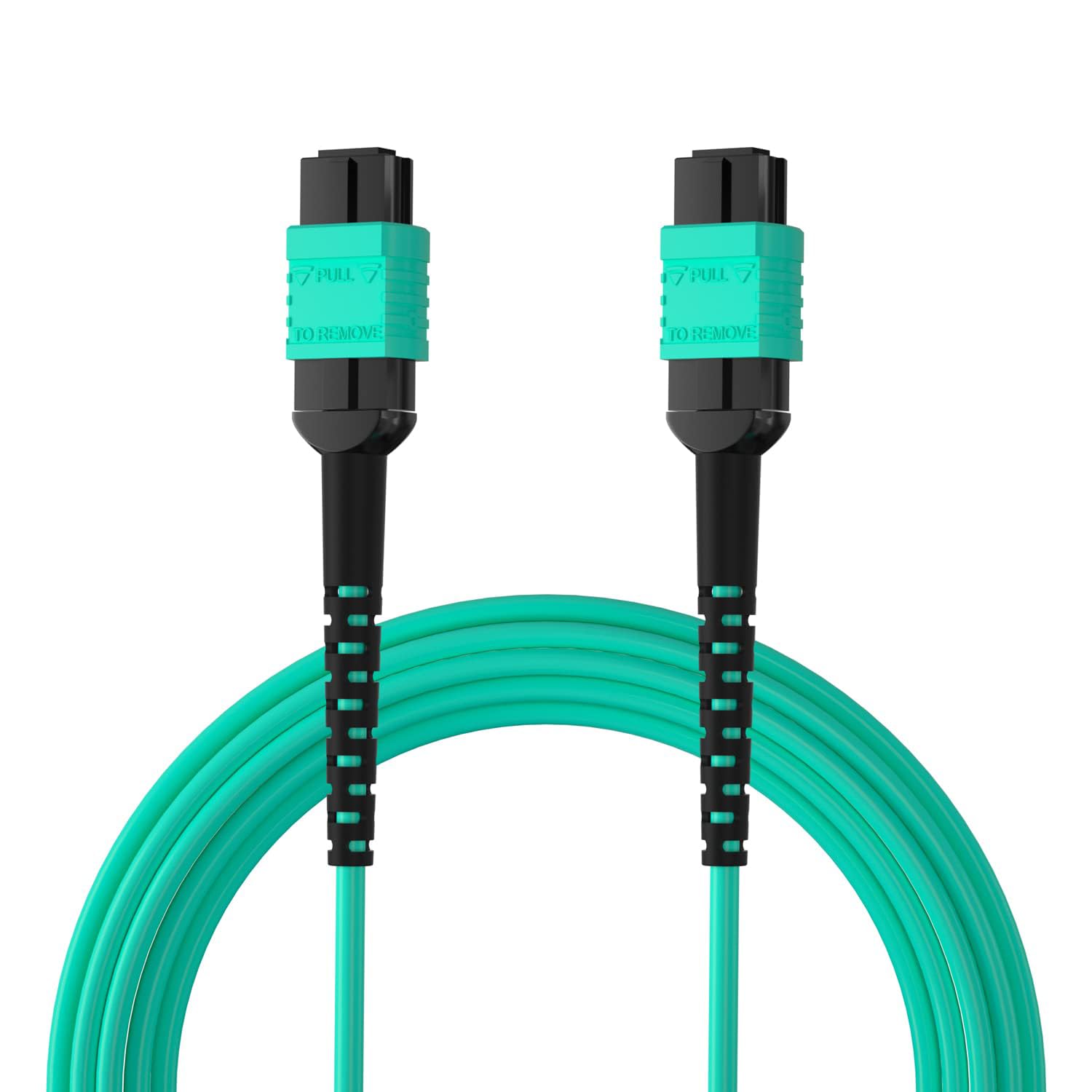 

10Gtek Fiber Optic Cable MPO-MPO OM3 Multimode Optical Patch Cable 12-Core for QSFP+ Modules, 3m In-Home Fiber Optic Cable