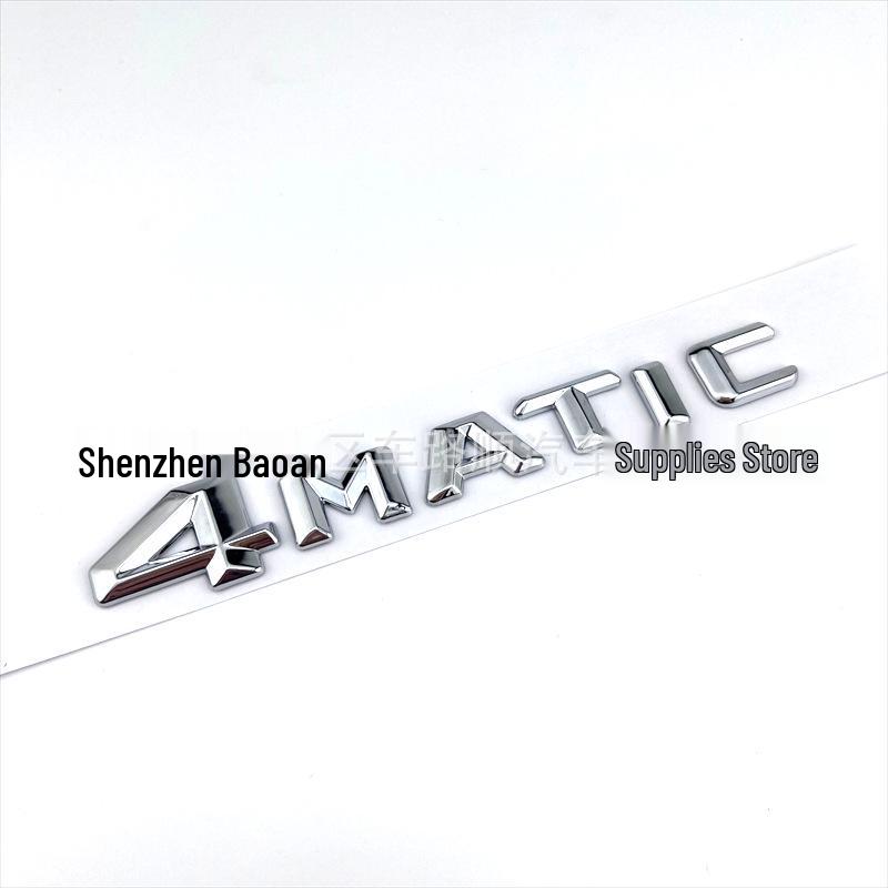 Mercedes-Benz için Uyumlu 4MATIC Amblemi: Tekerlek, Yan, Arka ve Motor Hacmi Rozetleri ile Eski/Yeni Modelleri Değiştirin ve Geliştirin