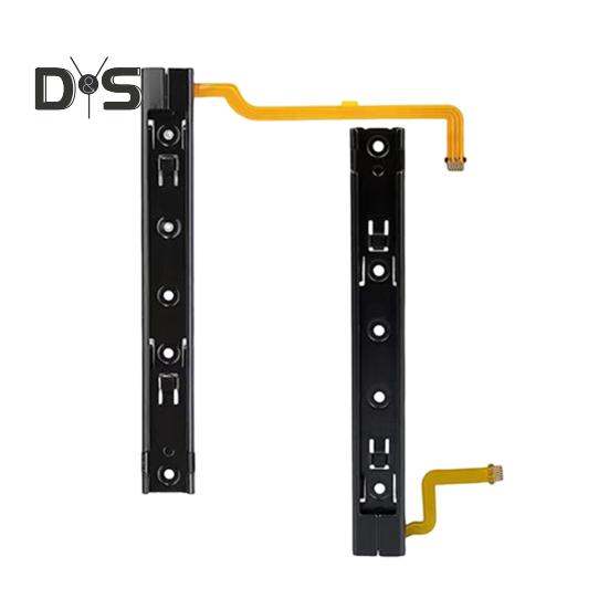 1/2-teiliges Ersatzschienen-Schieberegler-Set, Flexkabel, Metallstruktur, einfache Installation, Griff, Gleitschiene, DIY-Reparaturwerkzeug für Nintendo Switch