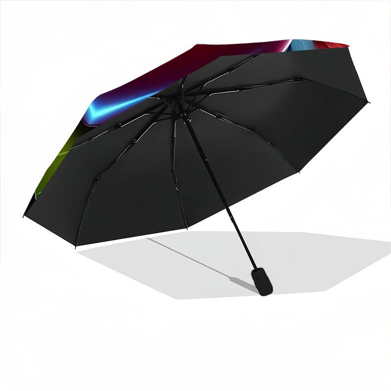 1pc Heart Flowers Automatic Folding Umbrella - Portable Collapsible 8-Rib Umbrella for All Seasons yy251119204