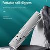 Ultra-Thin Multifunctional Anti-Splash Nail Clippers with Keychain Attachment