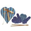 30Pcs HeartShaped Candy Box Gift Bags for Wedding Baby Shower Birthday Party Decoration(Blue Box with Gold Ribbon )