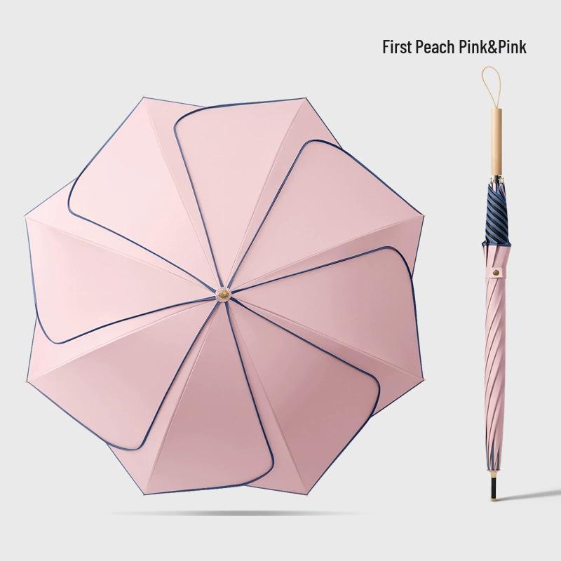 Nanqiao 8-Rib Long Straight Golf Umbrella with Reflective Strip