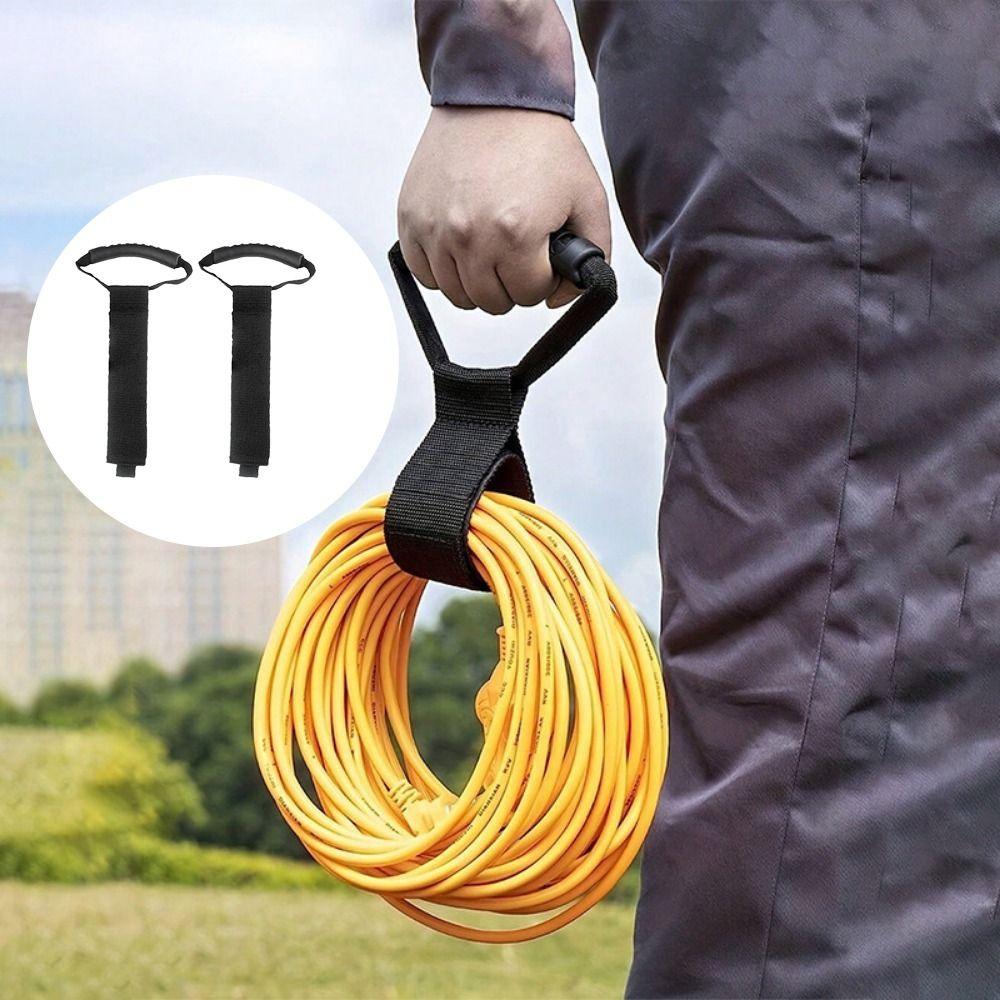 2Pcs S/M/L Cable Storage Straps Reusable Cable Ties Organization Tool Heavy Storage Strap  Garage