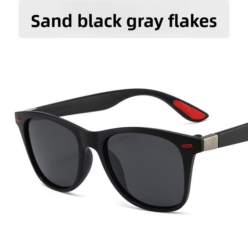 Polarized Square Sunglasses For Men With Tac Lenses Uv Protection Driving And Outdoor Use Dark Gray Lenses