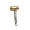 Set of 2 Long and 3 Short 5 String Electric Bass Guitar Bridge Saddle Mounting Screw Fixed String Saddle Guitar Accessories