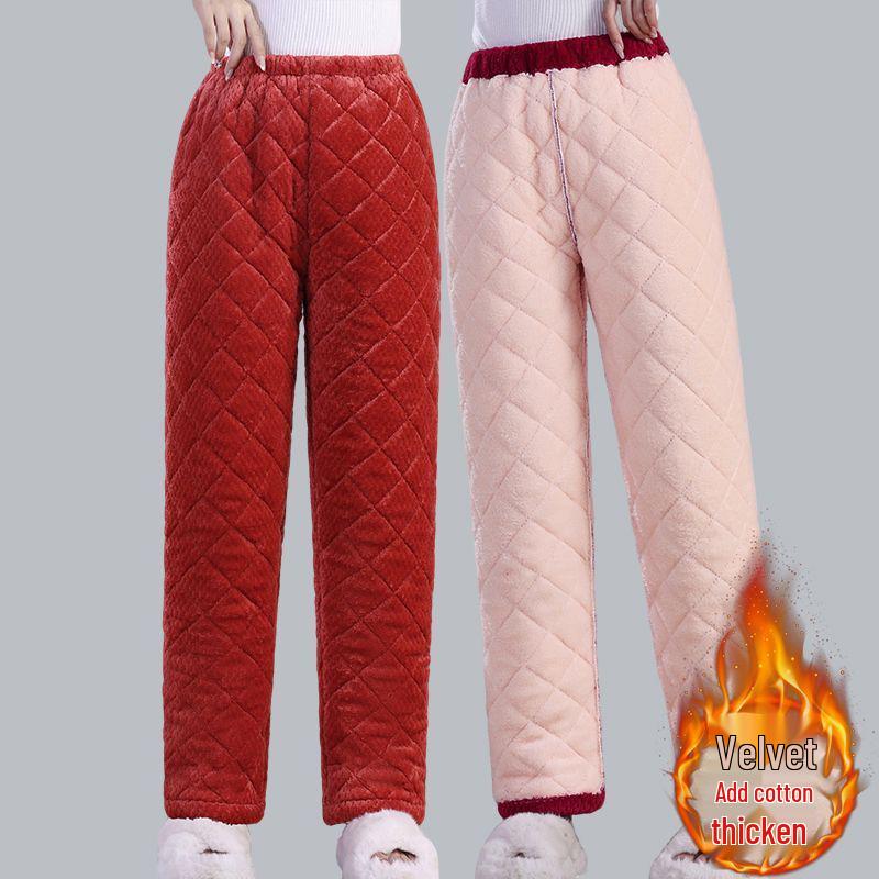 Women's Winter Warm Cotton Coat and Over-the-Knee Casual Robe