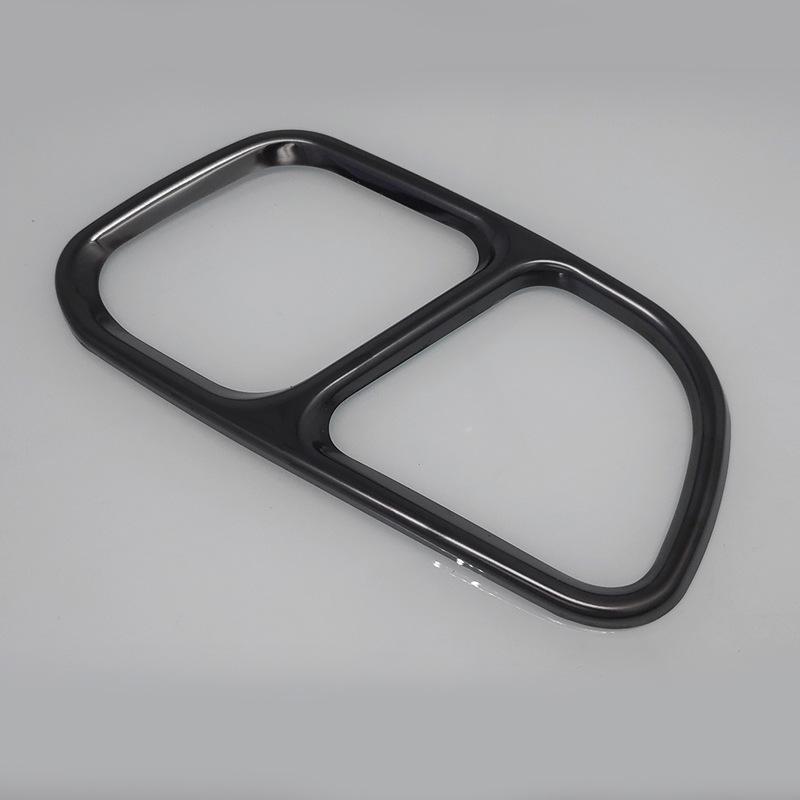 Black Stainless Steel Dual Outlet Exhaust Cover for 2014-2018 BMW X5
