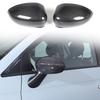 Fibre de Carbone Réelle Pour Fiat 500 2010-2024 Décoration de Rétroviseur Extérieur Cache Garniture Autocollant Accessoires Extérieurs de Voiture