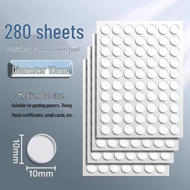 Strong Traceless Double-Sided Adhesive Dots