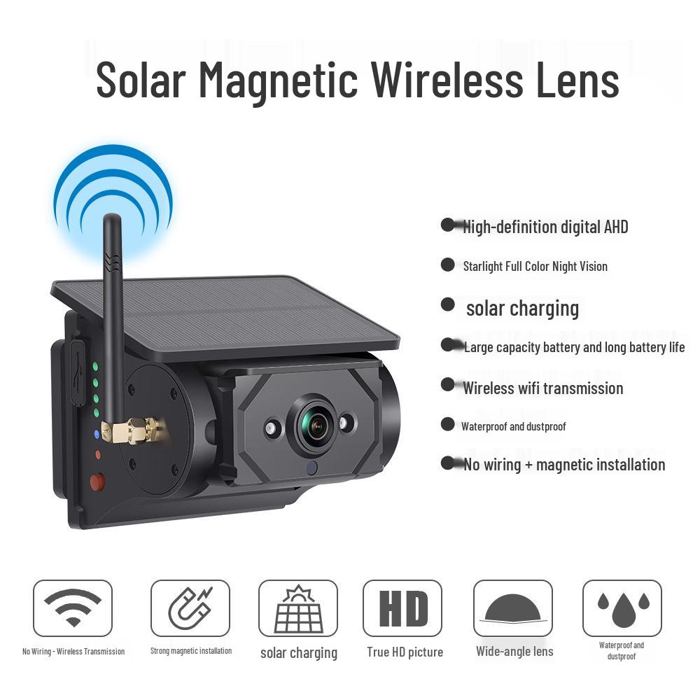 7" Solar-Powered Wireless HD Car & Truck Reversing Camera