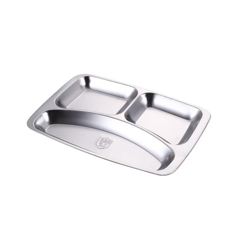 304 Stainless Steel Divided Meal Plate
