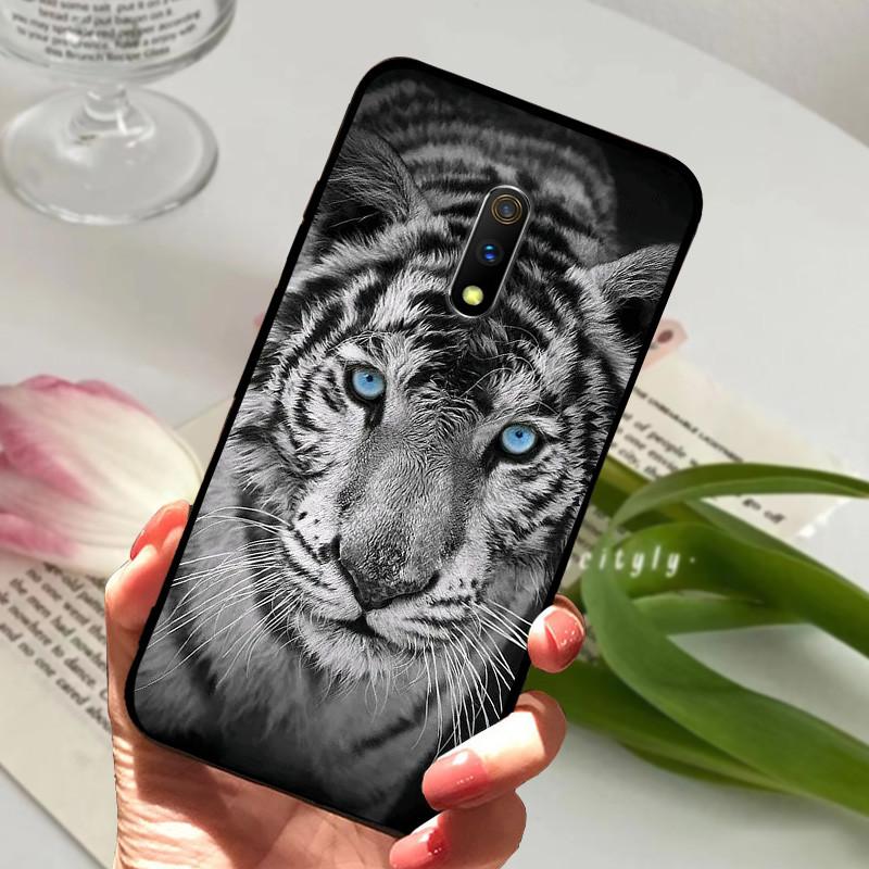For Realme X Case X 2 XT Animal Cartoon Soft Silicone Funda for Realme XT X2 Pro X  2 Phone Cover RealmeX Realmex2 Black Coque