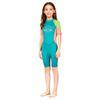 Fato de Mergulho Infantil 2.5MM Fato de Banho de Menina Peça Única Manga Curta Quente Snorkel Surf Medusa