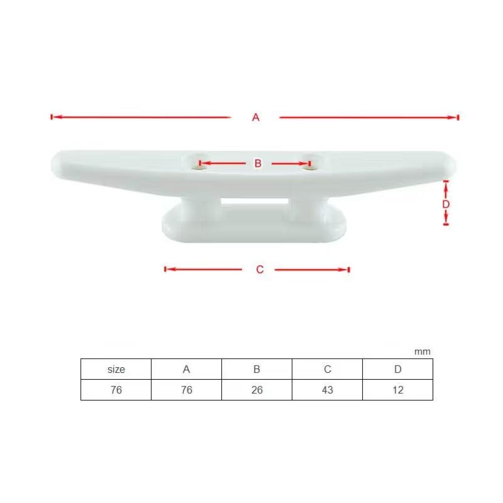 Boulon d'ancre de bateau en nylon – Boulon d'ancre de quai avec vis en acier inoxydable, Pour kayak, canoë, petit bateau, Décoration d'intérieur DIY (Plusieurs tailles, Noir)