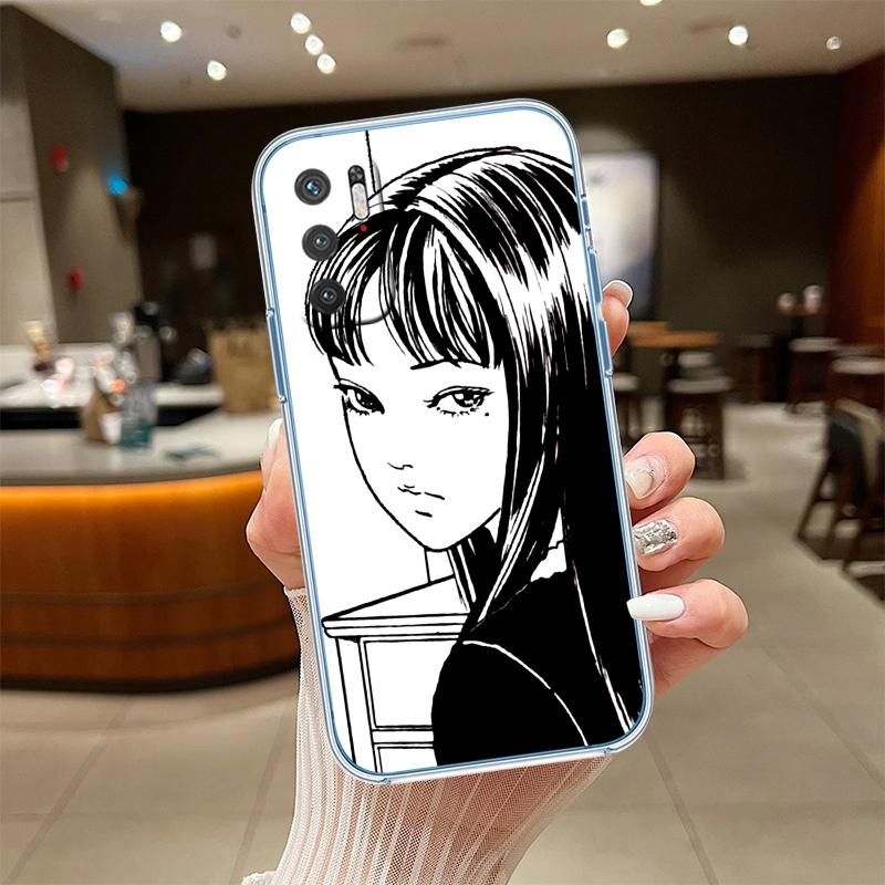 Junji Ito Tomie Transparent Phone Case for Motorola Moto Edge 20 30 40 50 S30 Fusion Ultra Pro Neo Lite + G200 G23