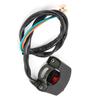 Motorcycle 7 8inch Handlebar Mount LED Headlight On Off Switch with Red Button
