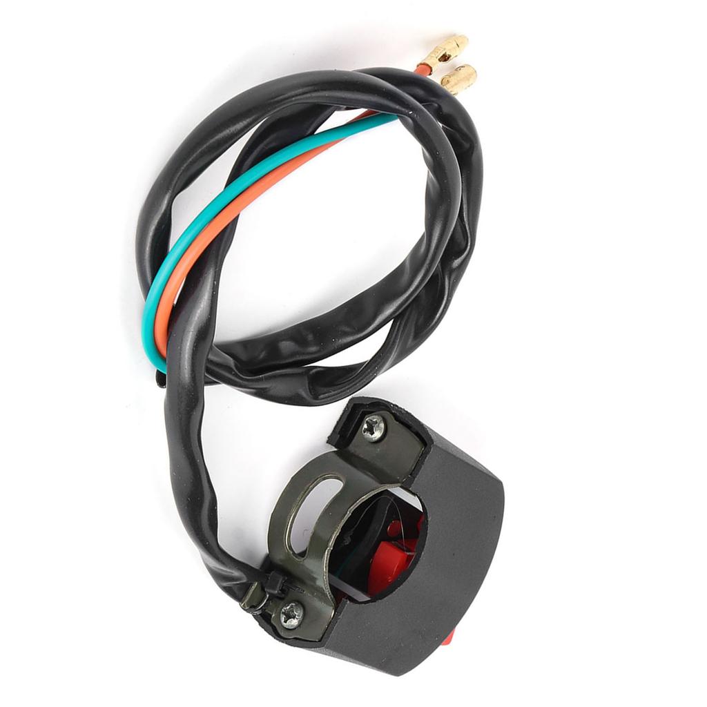 Motorcycle 7 8inch Handlebar Mount LED Headlight On Off Switch with Red Button
