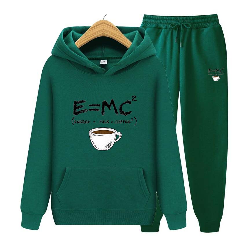 Pánské teplákové soupravy Jarní Podzim Coffice Potisk Mikina Mikina s dlouhým rukávem Mikina na jogging Kalhoty Patchwork Fitness Run Suit Oblečení