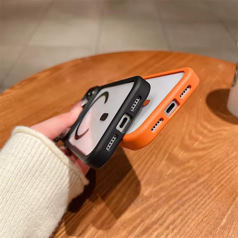 Luxury Shockproof Soft Armor Magnetic Case For iPhone 17 Air 16 15 14 13 12 Pro Max Plus For Magsafe Clear Acrylic Hard Cover