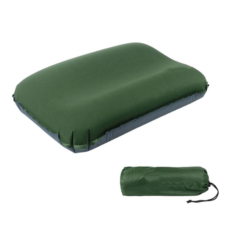 

Само надувающиеся туристические подушки С наполнителем из 3D губки Герметичные клапаны Легко складываются Для кемпинга Поездок на машине чёрный/зелёный