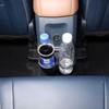 For Ford Maverick 22-23 Aluminum Alloy Black/Blue Car Back Row Expand Cup Holder Storage Basket Water Cup Holders Car