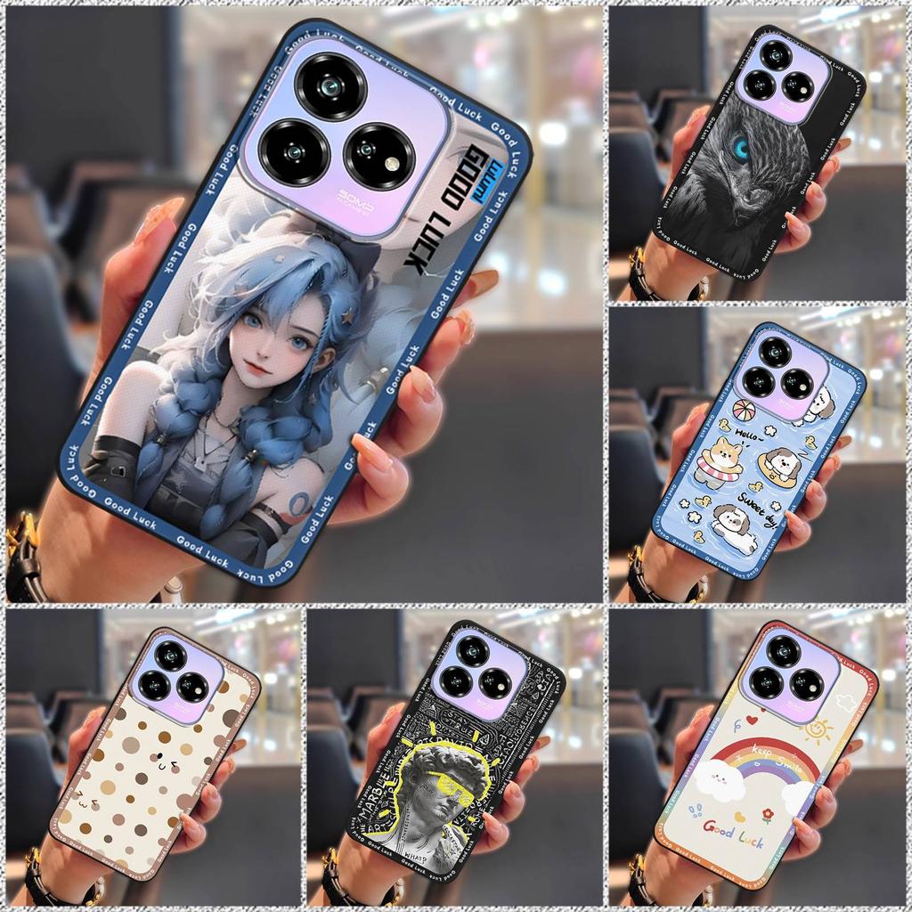 Purvui atsparus dėklas telefonui ZTE Blade V60 Design/Axon 60 Lite, animacinis, apsauginis, vandeniui atsparus, mielas, minkštas dėklas, TPU