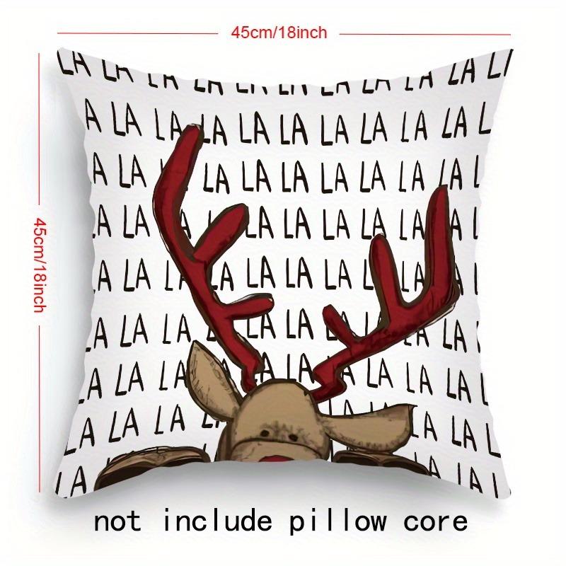 Christmas Themed Pillowcases: Santa, Reindeer & Gnomes with Festive Designs Sofa Room Cushion Cover Home Decoration Gift
