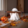 Niedlicher Geister-Stiftehalter Harz-Schreibtisch-Organizer für Büro & Zuhause Halloween-Dekoration Kreatives Geschenk Lustiger Schreibwaren-Ständer Schreibtisch