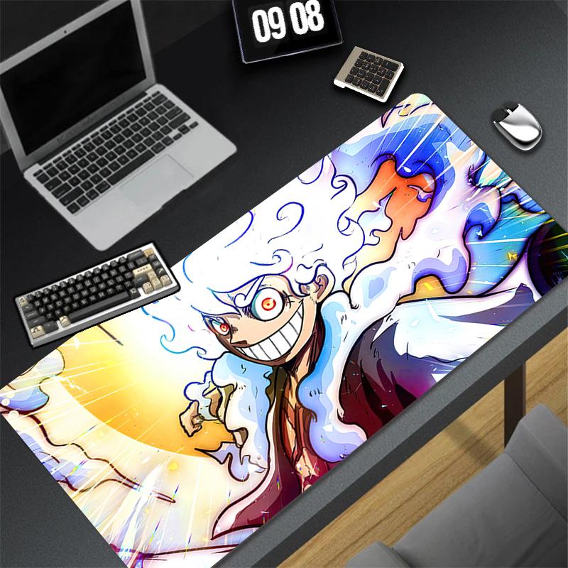 Mouse Pad Computer Size Mousepad Non-slip Gamer Keyboard Pad One Piece Luffy Mausepad New Keyboard Pad Design HD Desk Mat Carpet