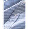 Striped Short-Sleeved Shirt Men's Summer Cotton Oxford Top Simple Japanese Style Artistic Retro Loose Casual Shirt