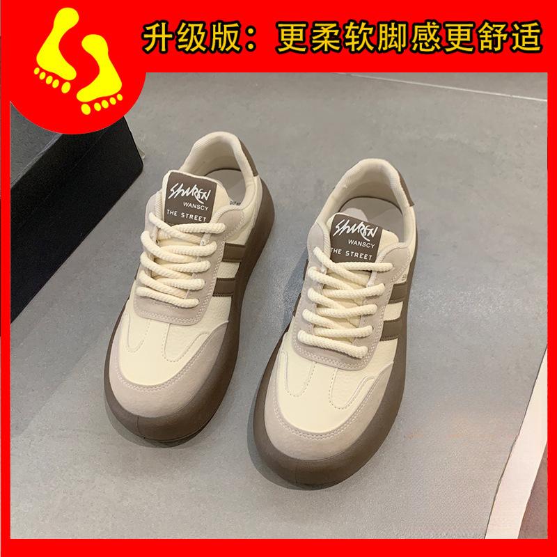 Design Sense Women 2 Spring New Shoes Platform Sole White Shoes Casual Sports Board Shoes Tide